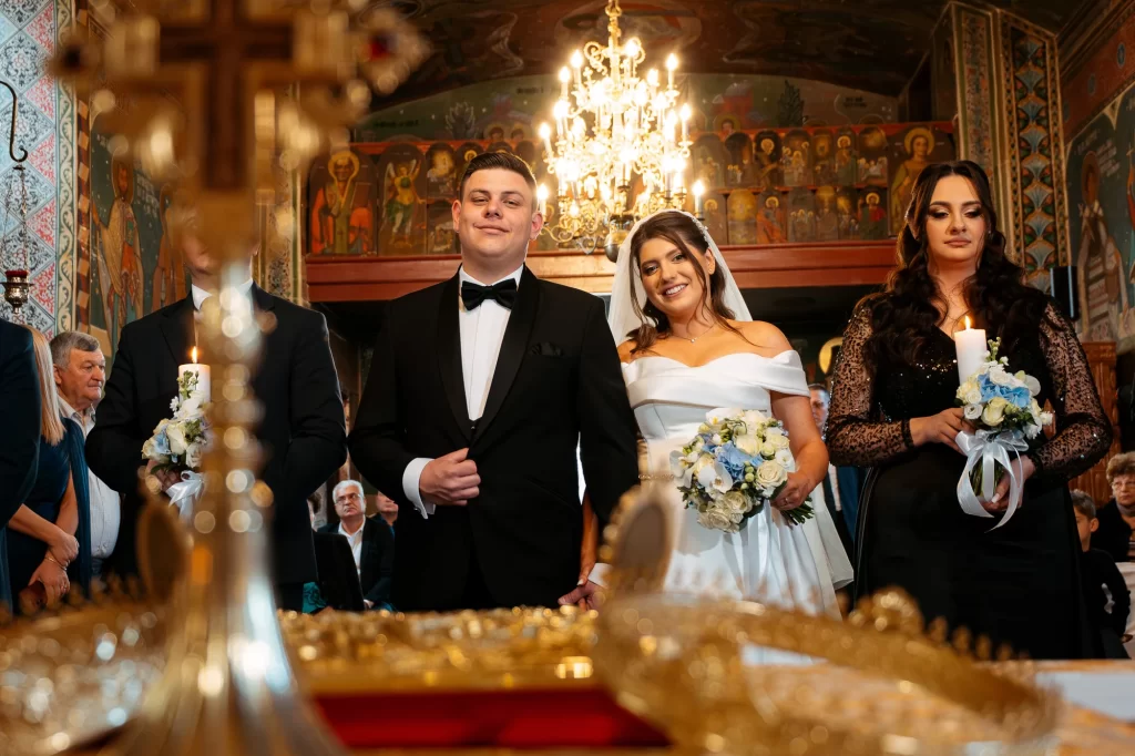 Raluca & Sebi — Expresie de bucurie în timpul ceremoniei.